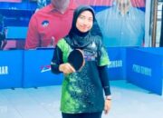 Mekar Cantika Sari Murid MTsN 1 Pasaman Lolos Kejurnas Tenis Meja KU  di Jakarta