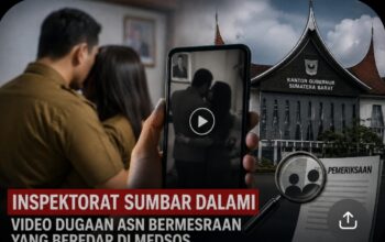 Video Panas Diduga ASN Dibawah Foto Wagub Beredar, Inspektorat Sumbar Minta Waktu Klarifikasi