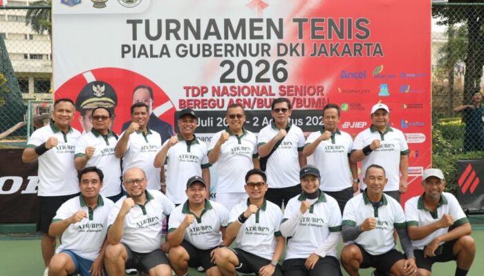 Kementerian ATR/BPN Berpartisipasi dalam Turnamen Tenis Piala Gubernur DKI Jakarta 2026