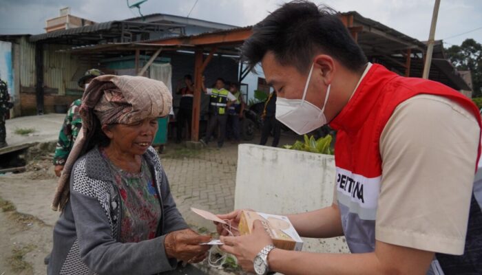 Pertamina Sumbagut Gerak Cepat Salurkan Bantuan Pascaerupsi Gunung Sinabung di Kabupaten Karo