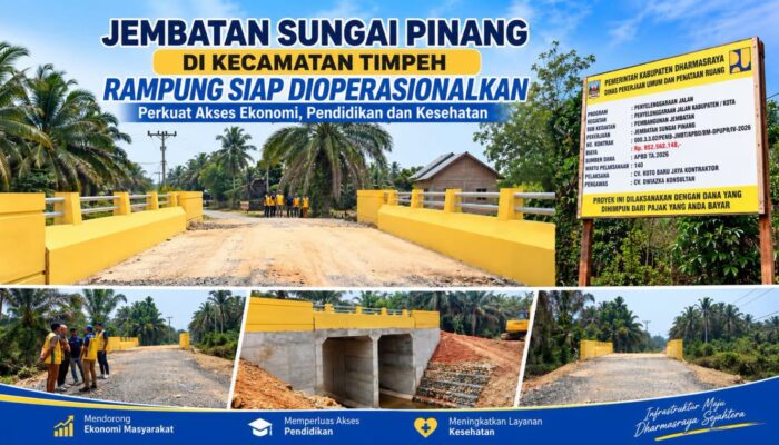 Jembatan Sungai Pinang di Timpeh Rampung, Memperkuat Konekvitas dan Akses Masyarakat