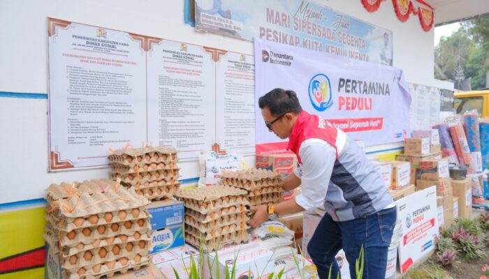 Pertamina Sumbagut Terus Dorong Upaya Pemulihan Pascaerupsi Gunung Sinabung di Kabupaten Karo