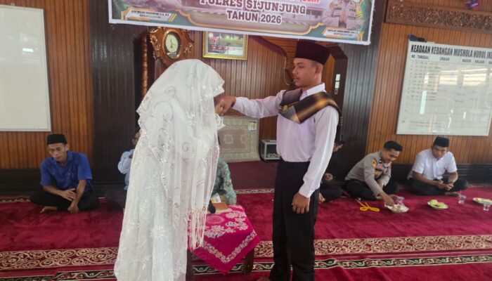 Di Balik Jeruji Terucap Janji Suci, Tahanan Polres Sijunjung Menikah di Musala Nurul Ikhlas