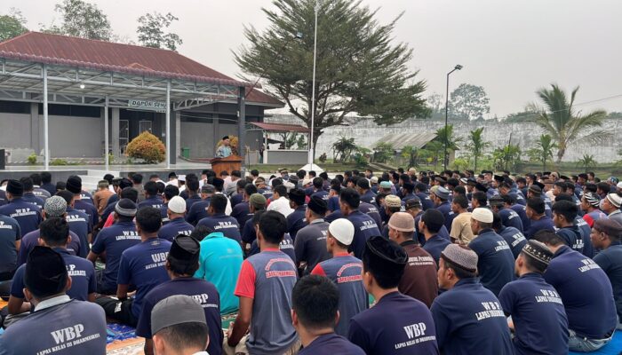 Lapas Kelas III Dharmasraya Laksanakan Shalat Istisqa Bersama