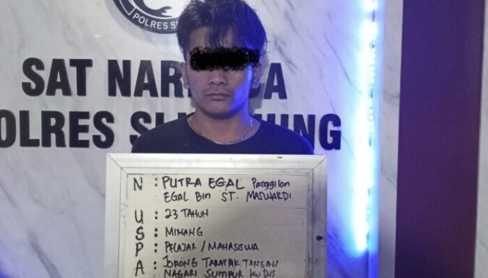 Sembunyikan Sabu dan Bong Sprite Modifikasi, Seorang Pemuda d Diringkus Polisi