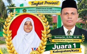 Raisah Amni Harumkan Nama MTsN 3 Pesisir Selatan, Juara 1 OMI dan Melaju ke Provinsi