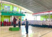 Upacara Senin MTsN 6 Agam Berbalut Nuansa Merah