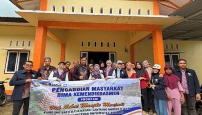 Didanai BIMA Kemendiktisaintek, Unand Hadirkan Dek Sehat Mangko Manjadi di Kampung Batu Bala