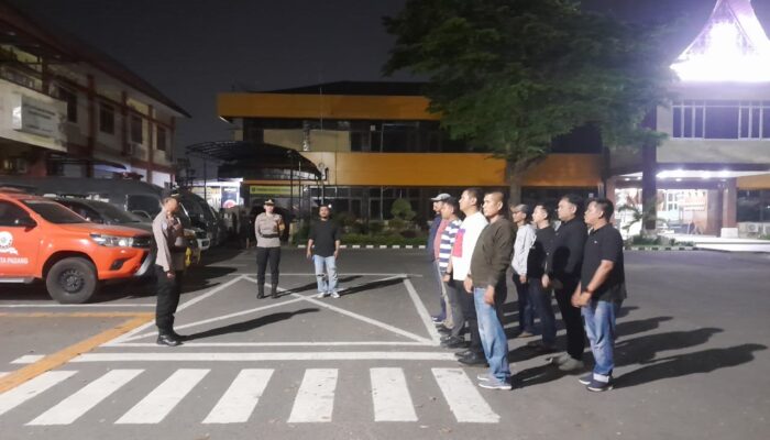 Malam di Kota Padang Tak Luput dari Patroli, Empat Motor Diduga Terkait Balap Liar Diamankan