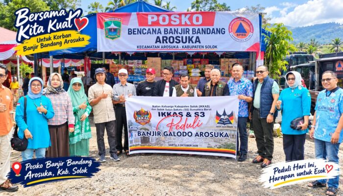 Ranah-Rantau Seirama, IKKAS dan S3 Salurkan Bantuan untuk Korban Galodo Solok