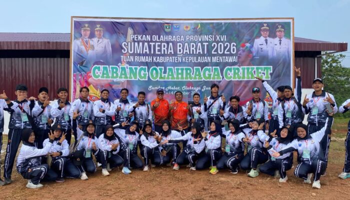 Pecah Telur, Cricket Sumbang Emas Pertama Mentawai di Porprov XVI Sumbar