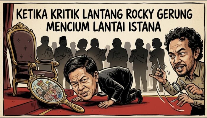 Ketika Kritik Lantang Rocky Gerung Mencium Lantai Istana